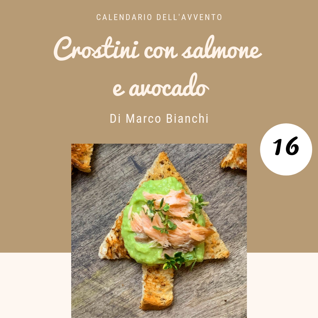 Al momento stai visualizzando Crostini con Salmone e Avocado di Marco Bianchi