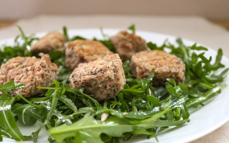 Polpette di fagioli borlotti